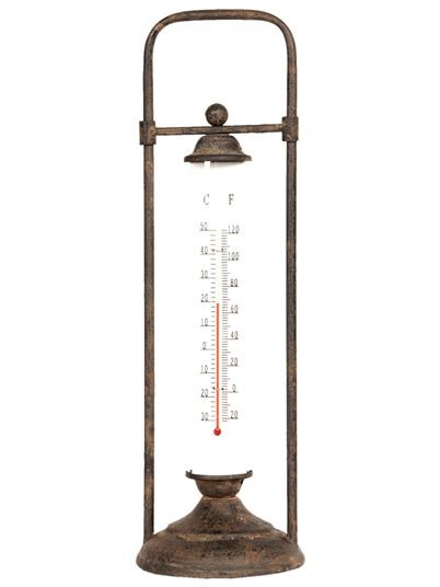 Thermomètre de jardin à poser en fer - H43 cm [Prix Bas]