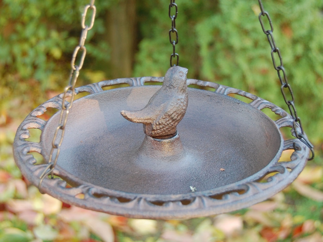 Trixie  Abreuvoir / Baignoire pour oiseaux à suspendre en fonte